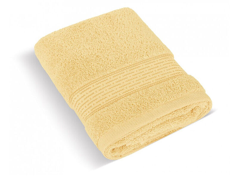 Froté ručník 50x100cm proužek 450g světle žlutá